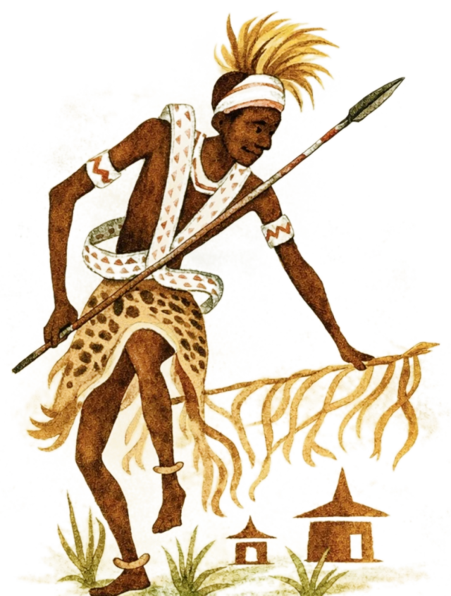 IonAfrica Foundation emblem: a dancer with a spear
